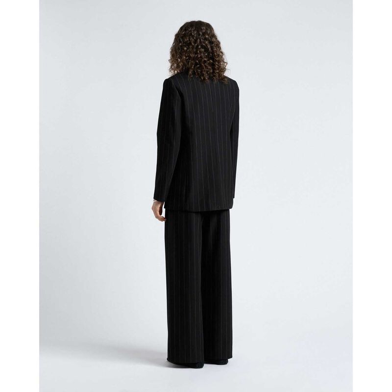 Cue Pinstripe Boyfriend Blazer image number 1